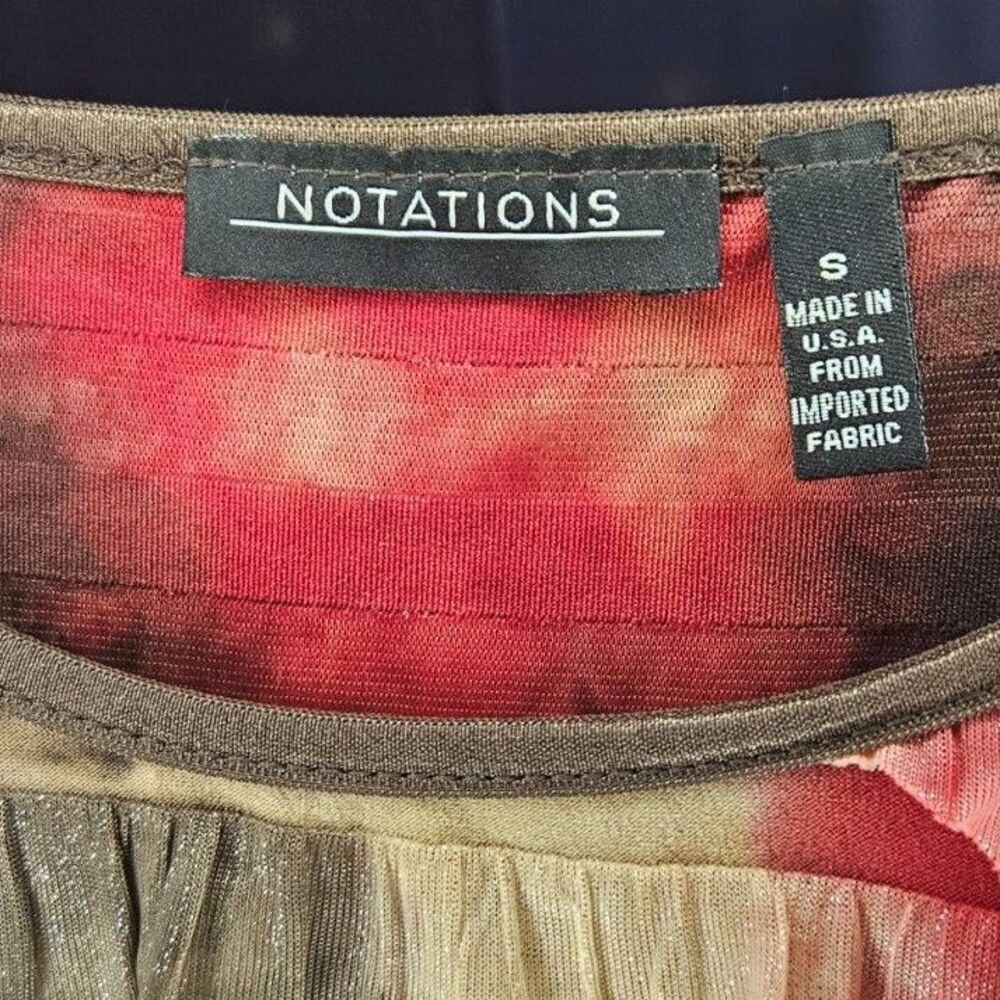 Notations, Autumn Multi Color, Top, Size: S - Picture 4 of 7